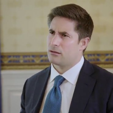 Jonathan Swan's famous confused face after reading a paper handed by Donald Trump